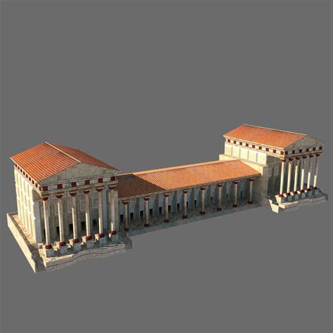 3ds max ancient greek palace