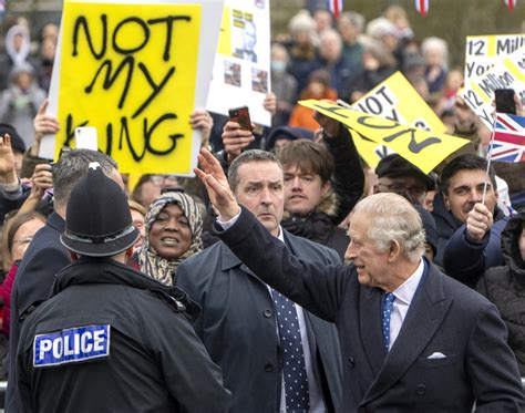 King Charles III Ignores 'Not My King' Protestors in U.K. | Us Weekly