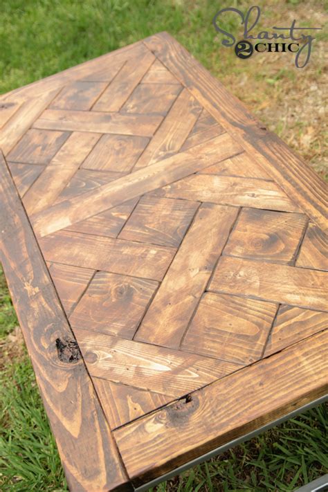 DIY Metal and Wood Coffee Table - Shanty 2 Chic