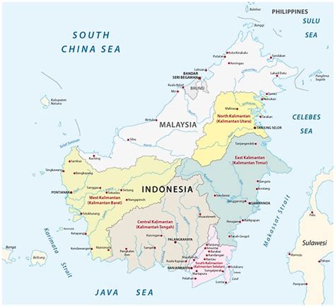 Which Countries Share the Island of Borneo? - WorldAtlas.com