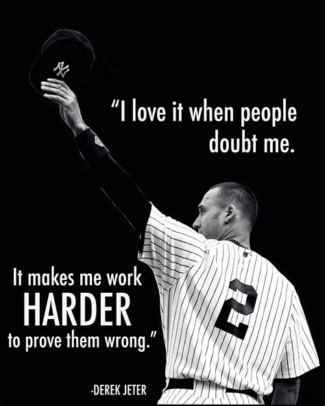 Derek Jeter Inspirational Quote Poster Motivational Poster | Etsy