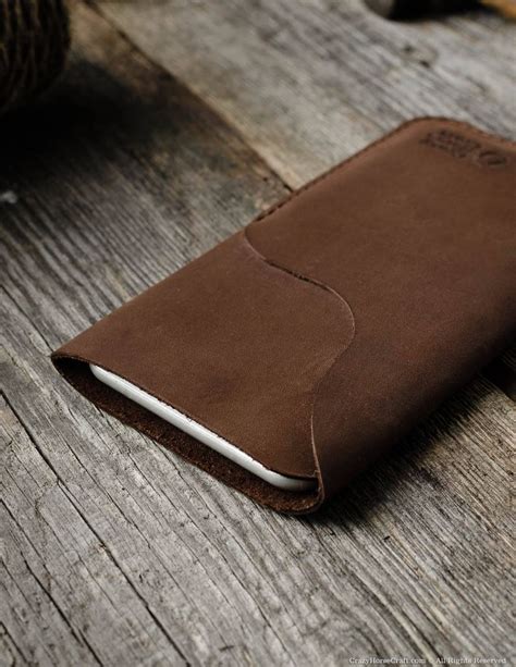 Leather Iphone 7 Plus Case Wallet With Card Pocket. Crazy - Etsy