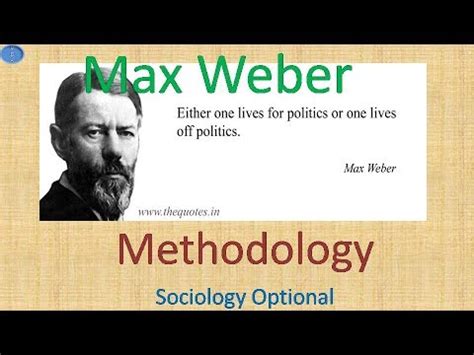 Max Weber Methodology ( Verstehen Method ) Sociology Optional UPSC CSE - YouTube