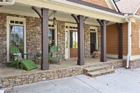 Faux Cedar Columns Front Porch — Randolph Indoor and Outdoor Design