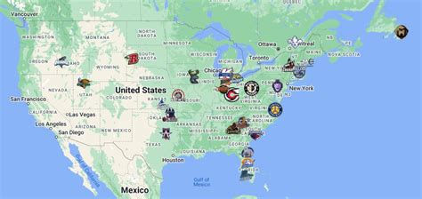 NHL Map Teams Logos Sport League Maps, 55% OFF