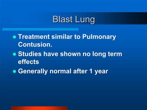 Blast injuries