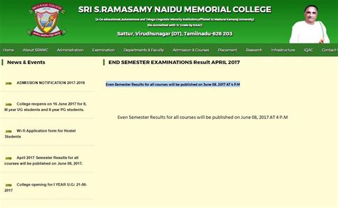 Department of Commerce, Sri SRNM College, Sattur - Home