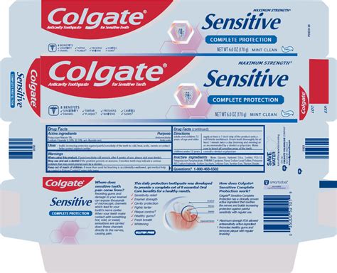 COLGATE SENSITIVE COMPLETE PROTECTION- potassium nitrate and sodium ...