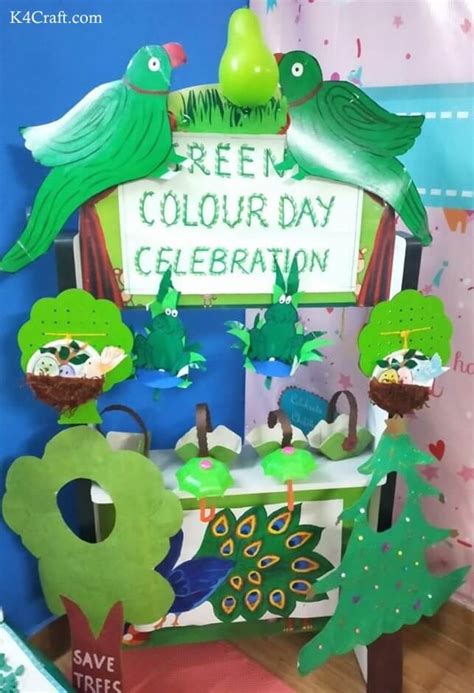 green-colour-celebration-kids-crafts-via-Veena Nigam • K4 Craft