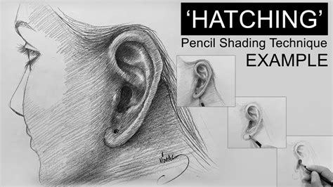 Example for Hatching Method I Parallel Hatching I Pencil Shading Technique - YouTube