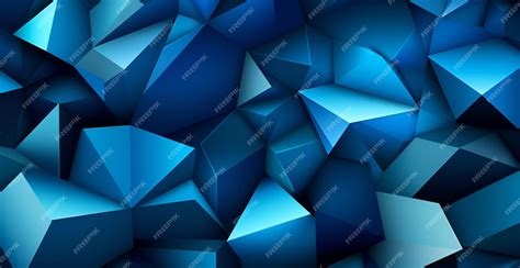 Premium Photo | An abstract geometric blue and white background wallpaper