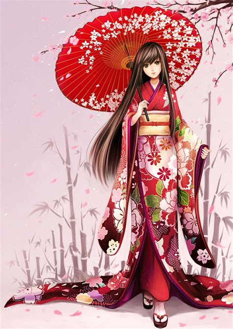 Anime Mädchen Kimono, Kimono Animé, Manga Anime, Kimono Japan, Kimono Style, Anime Chibi, Geisha ...