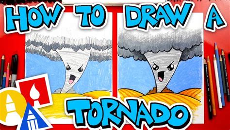 How To Draw A Tornado | Art For Kids Hub