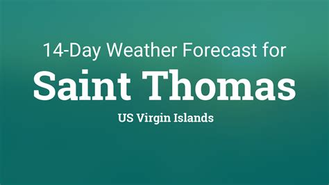 Saint Thomas, US Virgin Islands 14 day weather forecast