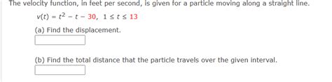 The velocity function, in feet per second, is given | Chegg.com