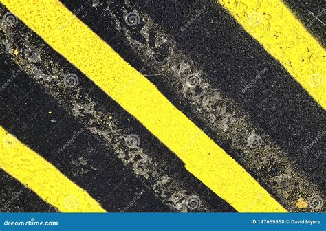 Striping On Asphalt Parking Lot Surface Stock Photo - Image of ...