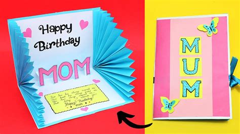 Beautiful Birthday Card Idea| Handmade Greetings Card for Mother| DIY ...