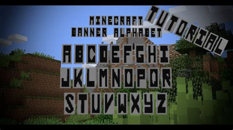 Minecraft | Lippuaakkoset // Banner Alphabet [TUTORIAL] - YouTube