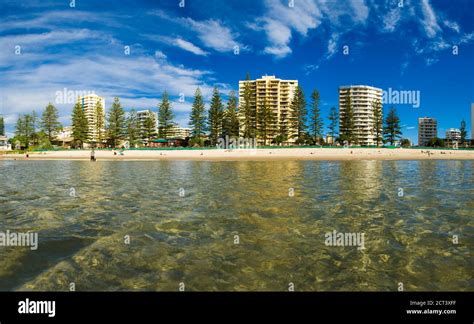 Coolangatta Beach from the Sea at Coolangatta, Gold Coast, Australia ...