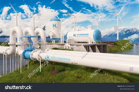 Modern Hydrogen Energy Storage System Accompaind Stock Photo 2213943343 | Shutterstock