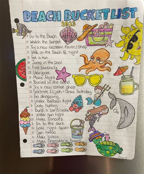 Beach Bucket List!! in 2024 | Beach friends, Beach week, Beach vacation planning