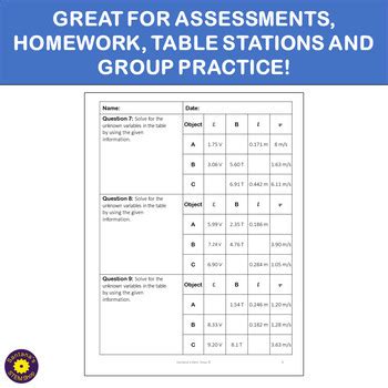 Motional Emf Formula Practice Problems: Notes and Worksheets for Physics