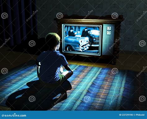 Kids Watching Tv At Night