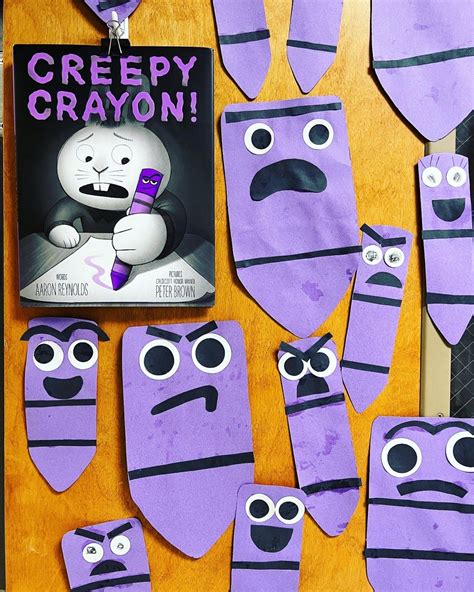 Creepy Crayon Craft - First Grade Blue Skies | Halloween crafts ...