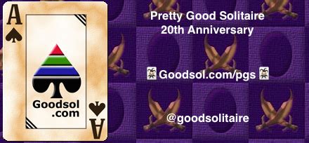 Goodsol Solitaire Blog: Pretty Good Solitaire v15.20.1