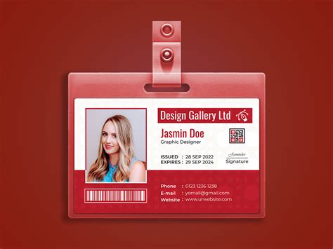 Horizontal ID Card Design on Behance