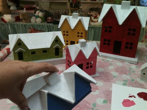 Bee In My Bonnet: My Christmas Village and a tutorial on how I made my ...