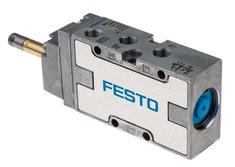 MFH-5-1/8-B Festo | Festo 5/2 Pneumatic Solenoid Valve - Electrical G 1/8 MFH Series | 175-4623 ...