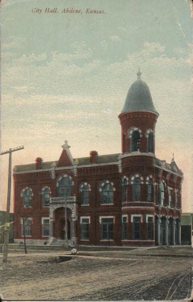 City Hall Abilene, KS Postcard