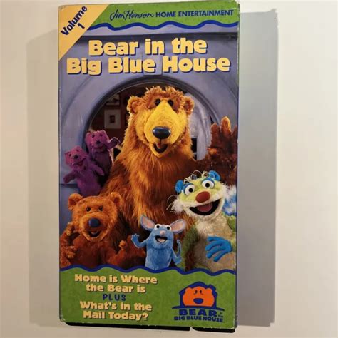 BEAR IN THE Big Blue House VHS Tape Kids Home Is Where Mail Today Vol 1 £15.72 - PicClick UK