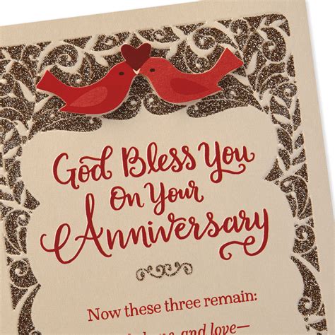 God Bless You on Your Anniversary Religious Anniversary Card - Greeting ...