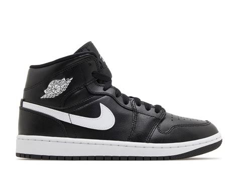 Wmns Air Jordan 1 Mid 'Black White' - Air Jordan - DV0991 001 - black ...