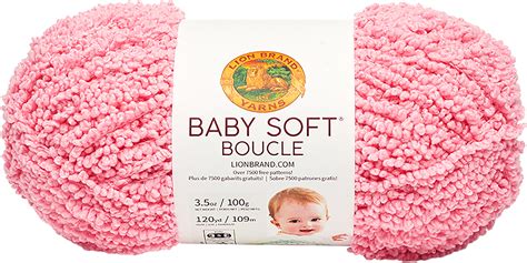 Lion Brand Baby Soft Boucle Yarn-Candy Pink - Walmart.com - Walmart.com