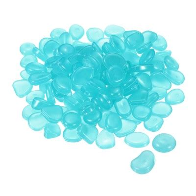 Unique Bargains Fish Tank Decoration Glowing Pebbles 8-11mm 300 Pcs ...