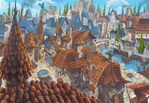 Medieval city concept by davidhueso