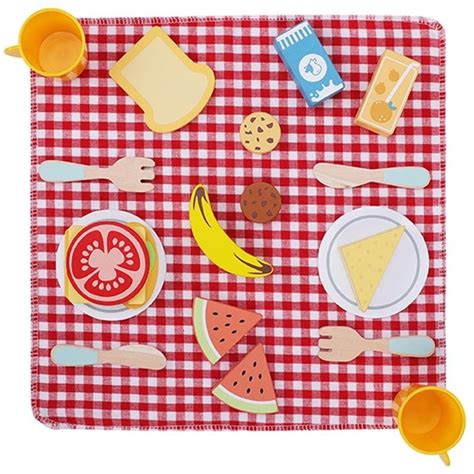 Tooky Toy Picnic Basket Set - Curious Kids