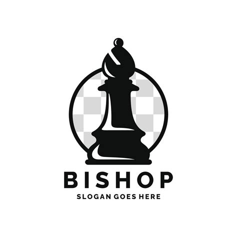 Bishop chess logo design vector illustration 24338593 Vector Art at Vecteezy