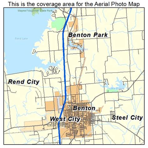 Aerial Photography Map of Benton, IL Illinois