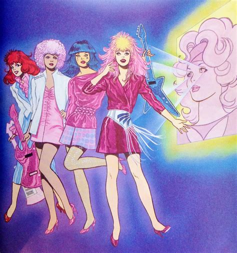 1986 Jem: Battle of the Bands Book Illustration | Jem and the holograms, Jem doll, 80s cartoons