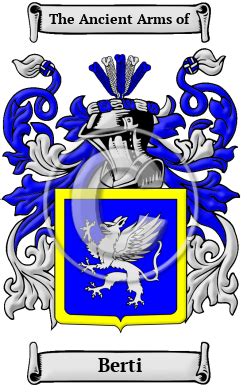 Berti Name Meaning, Family History, Family Crest & Coats of Arms