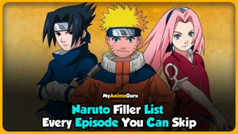 Naruto Filler List - A Complete Guide To Watch Naruto - MyAnimeGuru