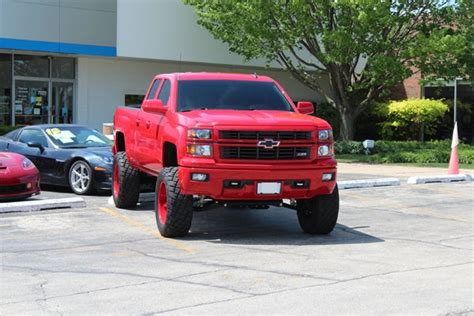 Red Lifted Silverado | Lifted silverado, Lifted chevy trucks, Lifted chevy