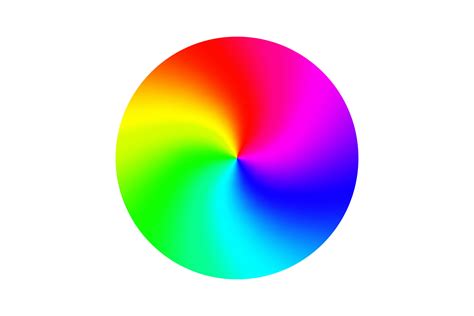 Color Wheel Vector. Abstract Colorful Rainbow Circle. Isolated ...