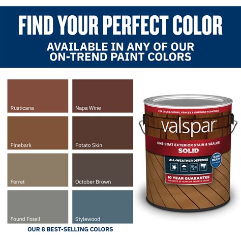 Valspar Solid Deck Stain Color Chart - Infoupdate.org