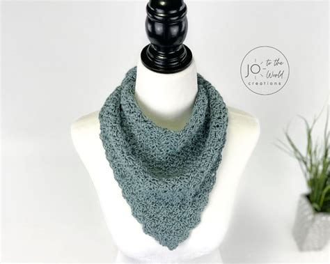 Easy Crochet Bandana Pattern - Free | Jo to the World Creations