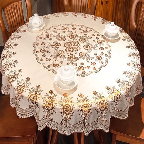 Tablecloth Round Dining Table Round Dining Table 150x150cm/180x180cm | Shopee Singapore